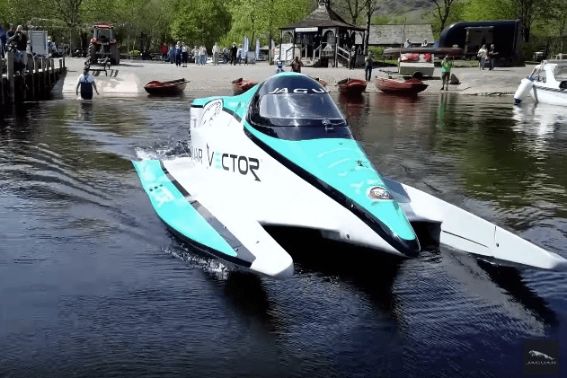 jaguar electric water speed record boat